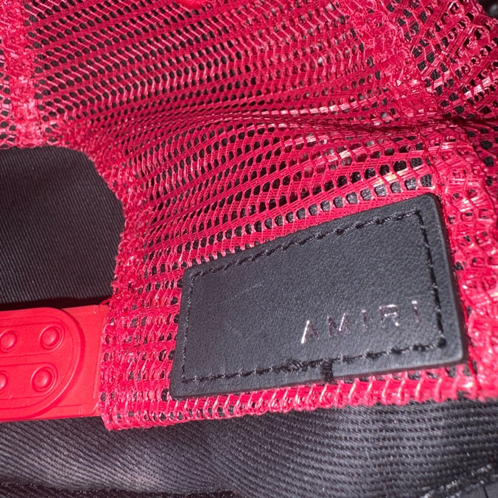 AMIRI Vibrant Red TRUCKER HAT - Picture 4 of 7